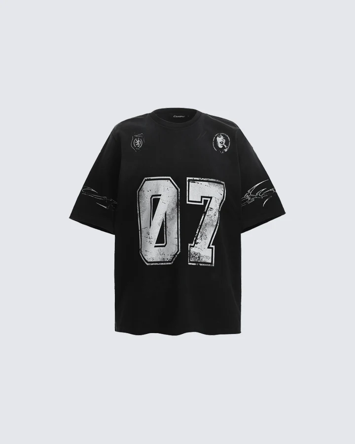 "07 Edge" Vintage Graphic Oversized T-Shirt - Image 2