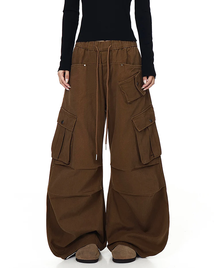 100% Cotton Multi-Pocket Cargo Pants - Image 5