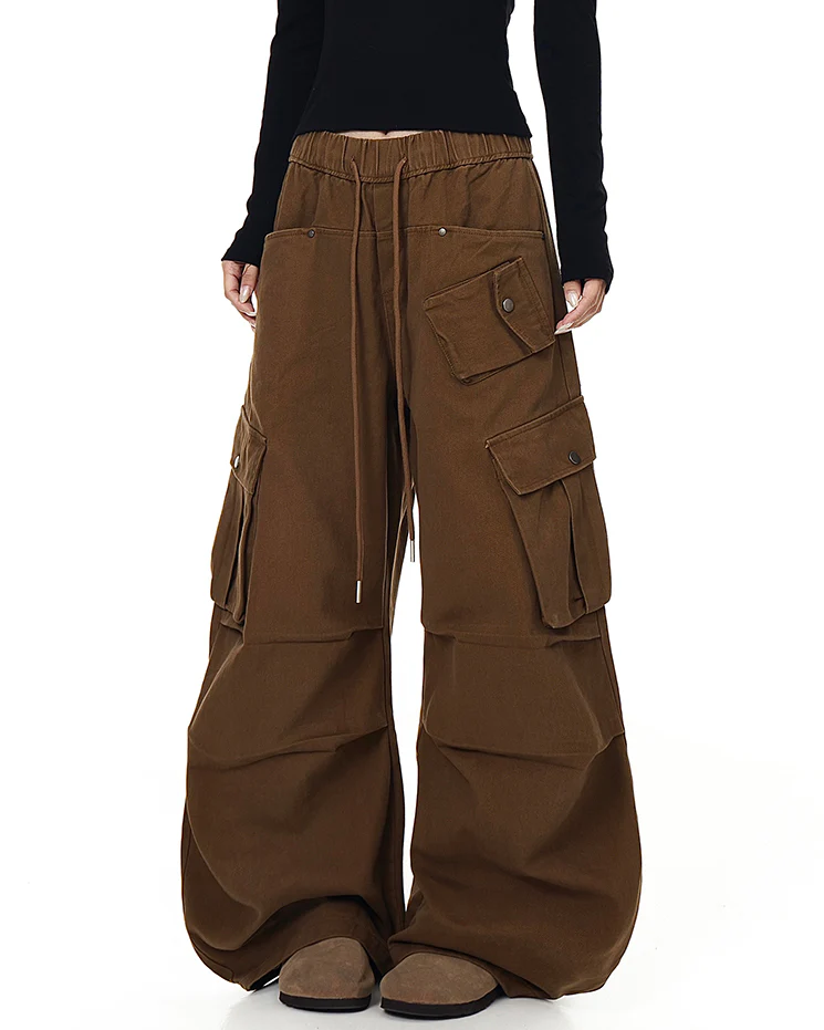 100% Cotton Multi-Pocket Cargo Pants - Image 6