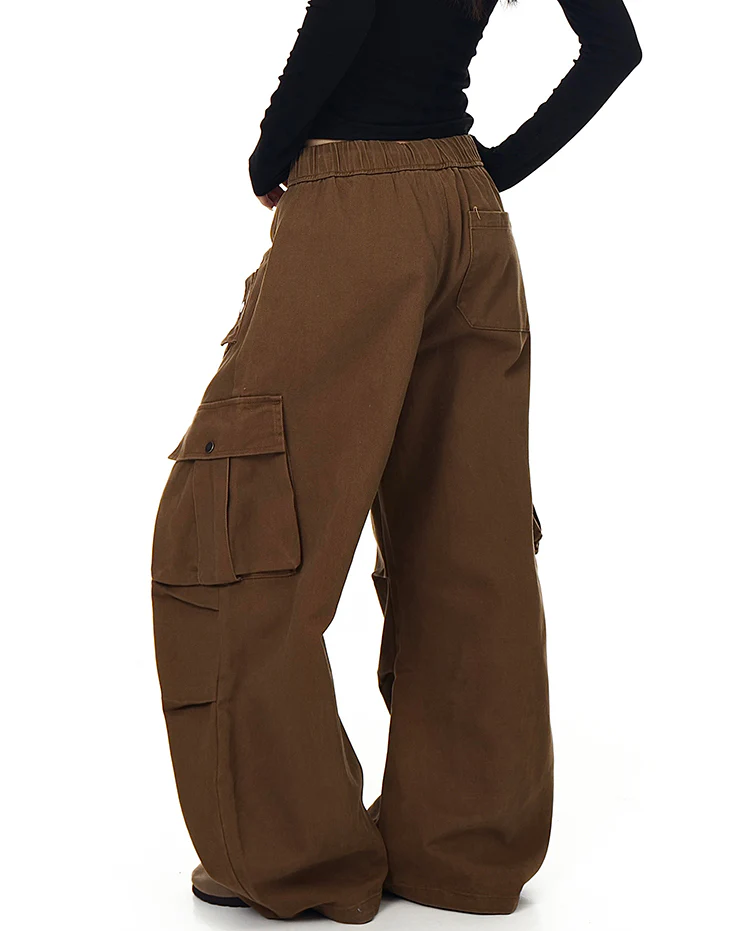 100% Cotton Multi-Pocket Cargo Pants - Image 7
