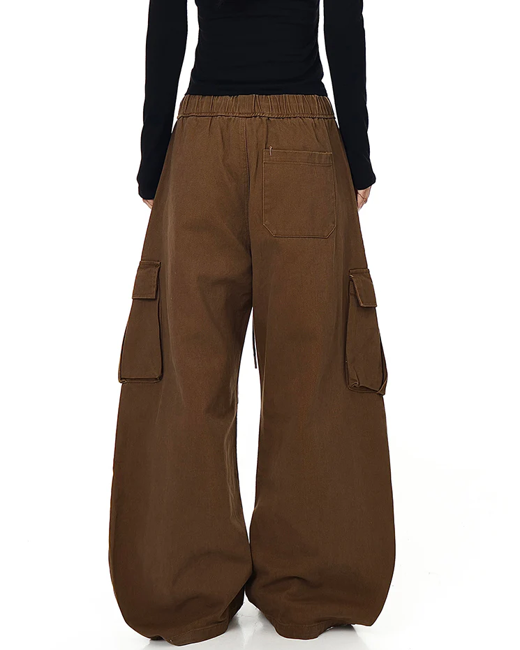 100% Cotton Multi-Pocket Cargo Pants - Image 8