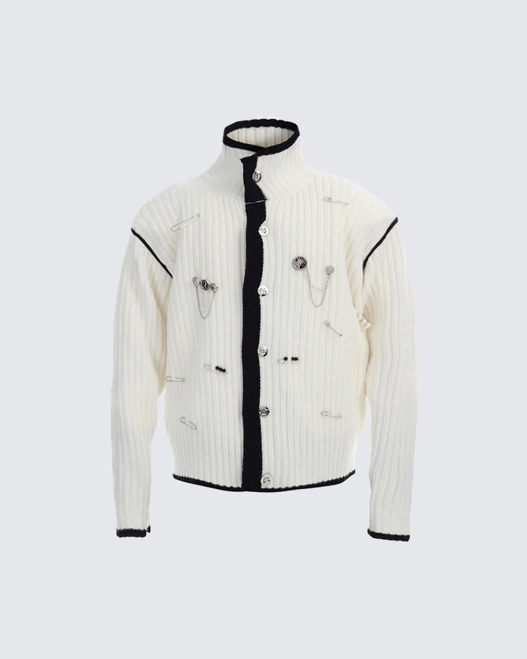 2026 Spring Metal-Embellished Knit Sweater - Image 6