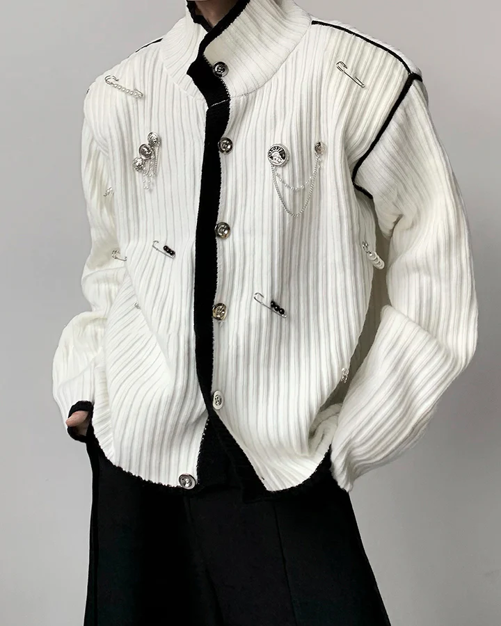 2026 Spring Metal-Embellished Knit Sweater - Image 9
