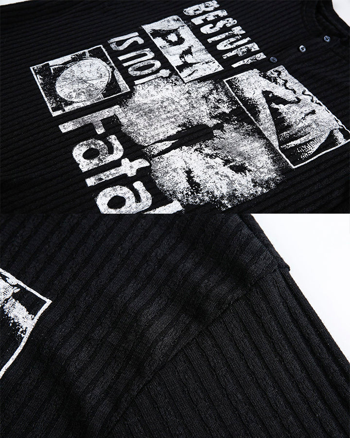 2026 Vintage Ribbed Texture Sweatshirt - Image 5