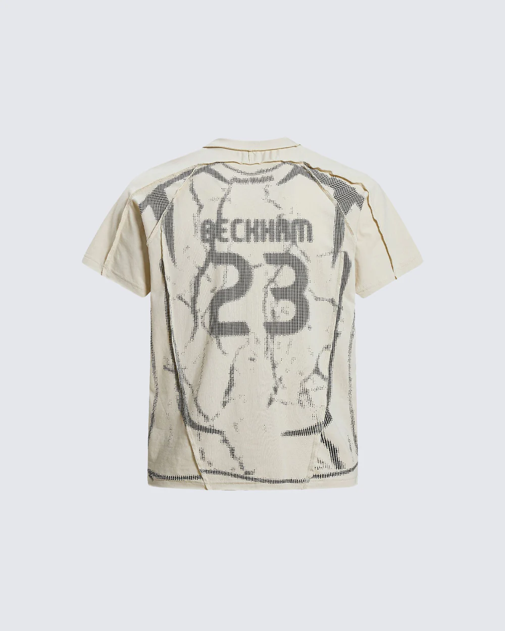 American Black Mesh Number Print Tee - Image 10