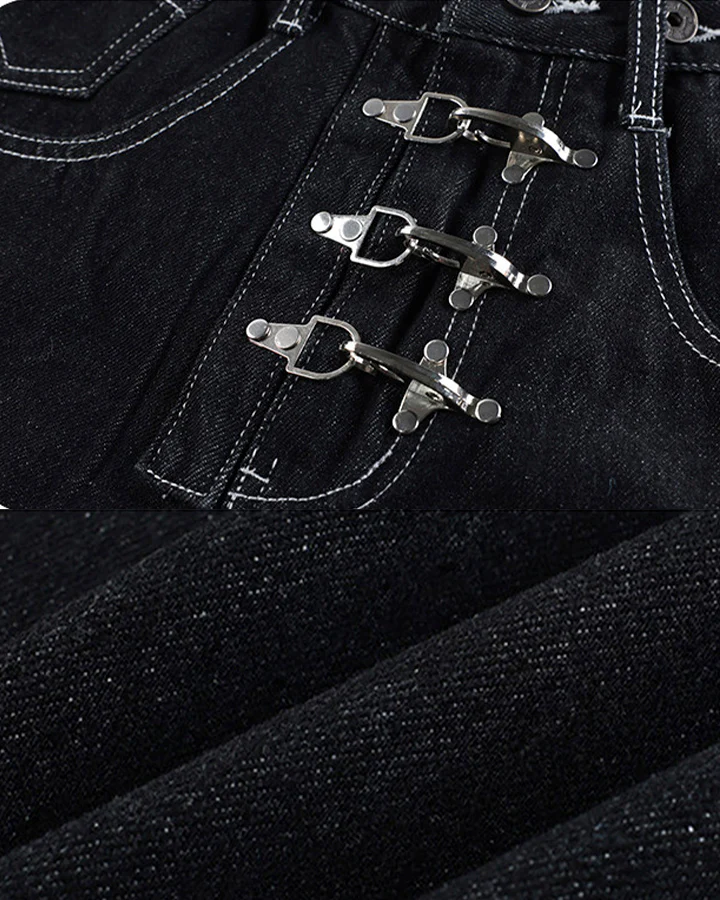 American Detachable 3-Way Strap Overalls - Image 10