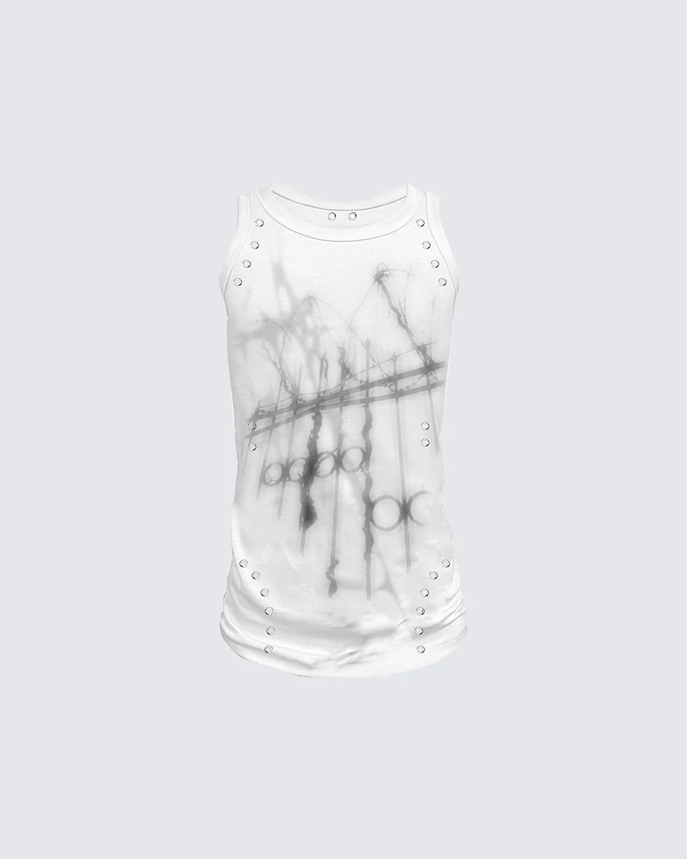 American Gothic Rivet Slim Fit Tank Top - Image 2