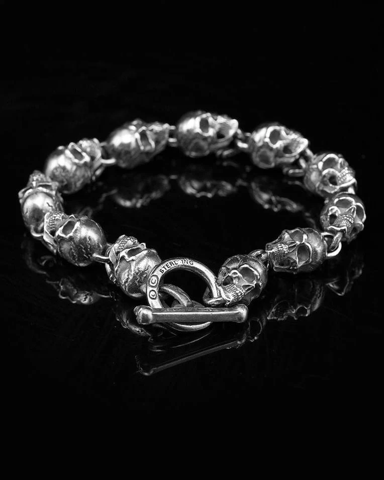 March 2024American Gothic Style Handcrafted Motorcycle Bracelet - Image 3