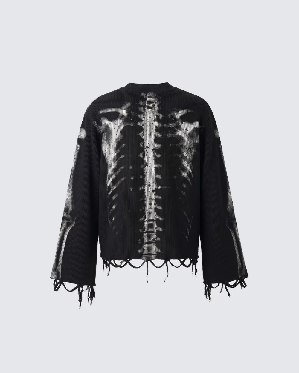 American High Street Dark Skeleton Long Sleeve T-Shirt - Image 2