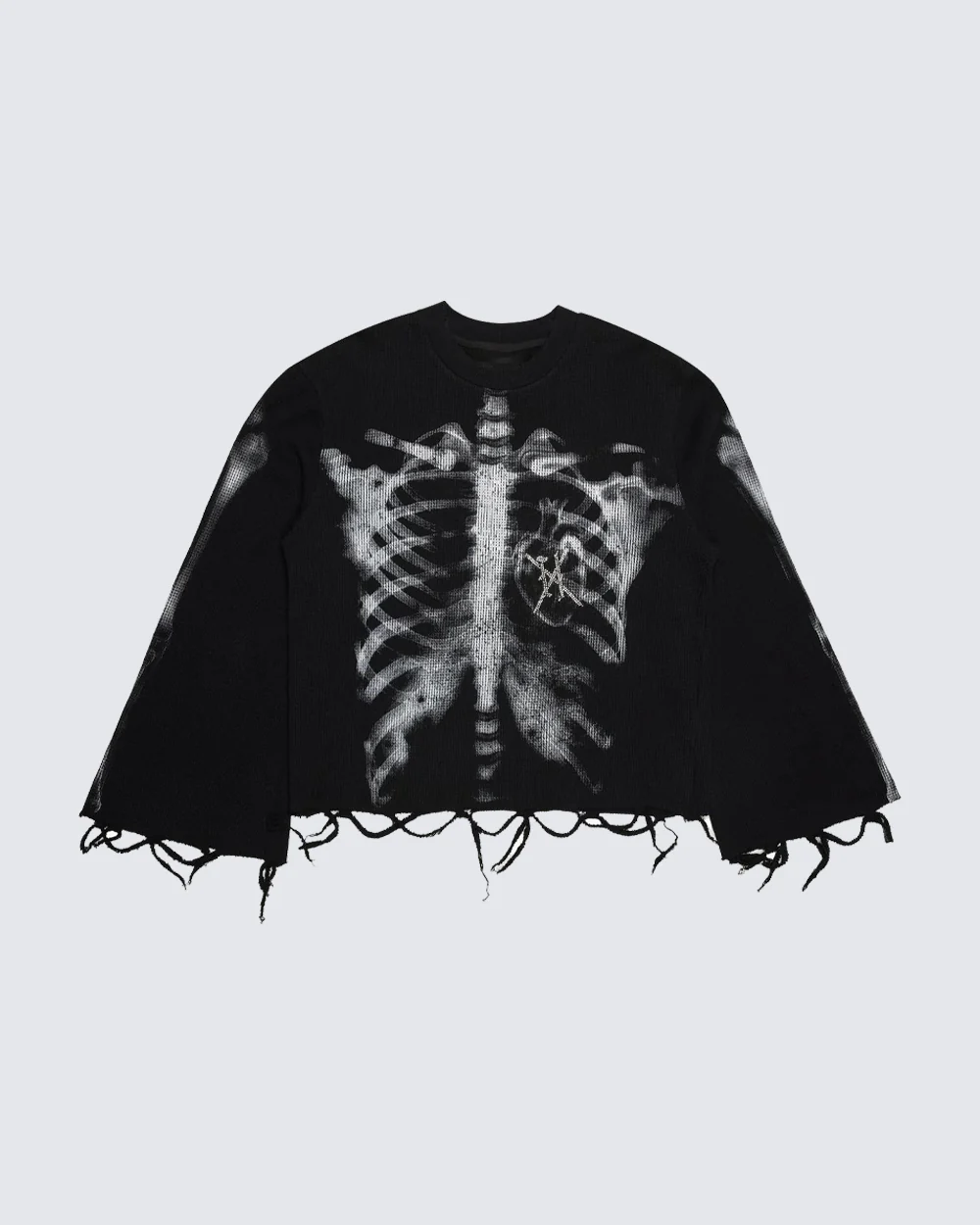 American High Street Dark Skeleton Long Sleeve T-Shirt - Image 6