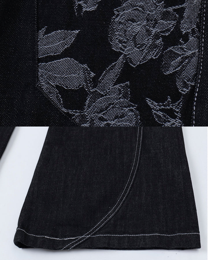 American High Street Flared Black Jeans - Image 10