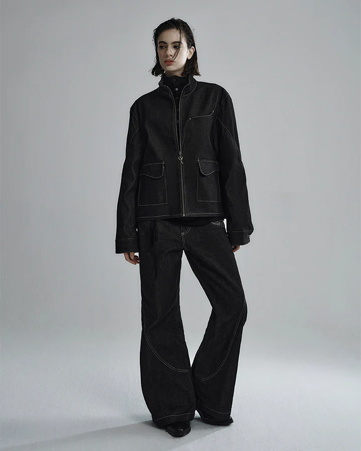 American High Street Flared Black Jeans - Image 8