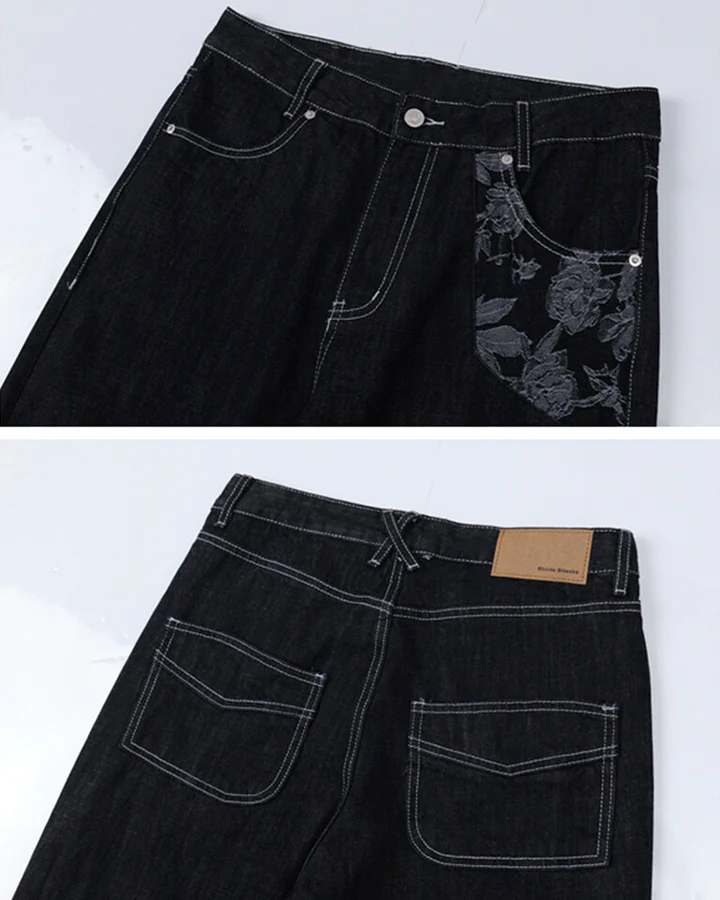 American High Street Flared Black Jeans - Image 9