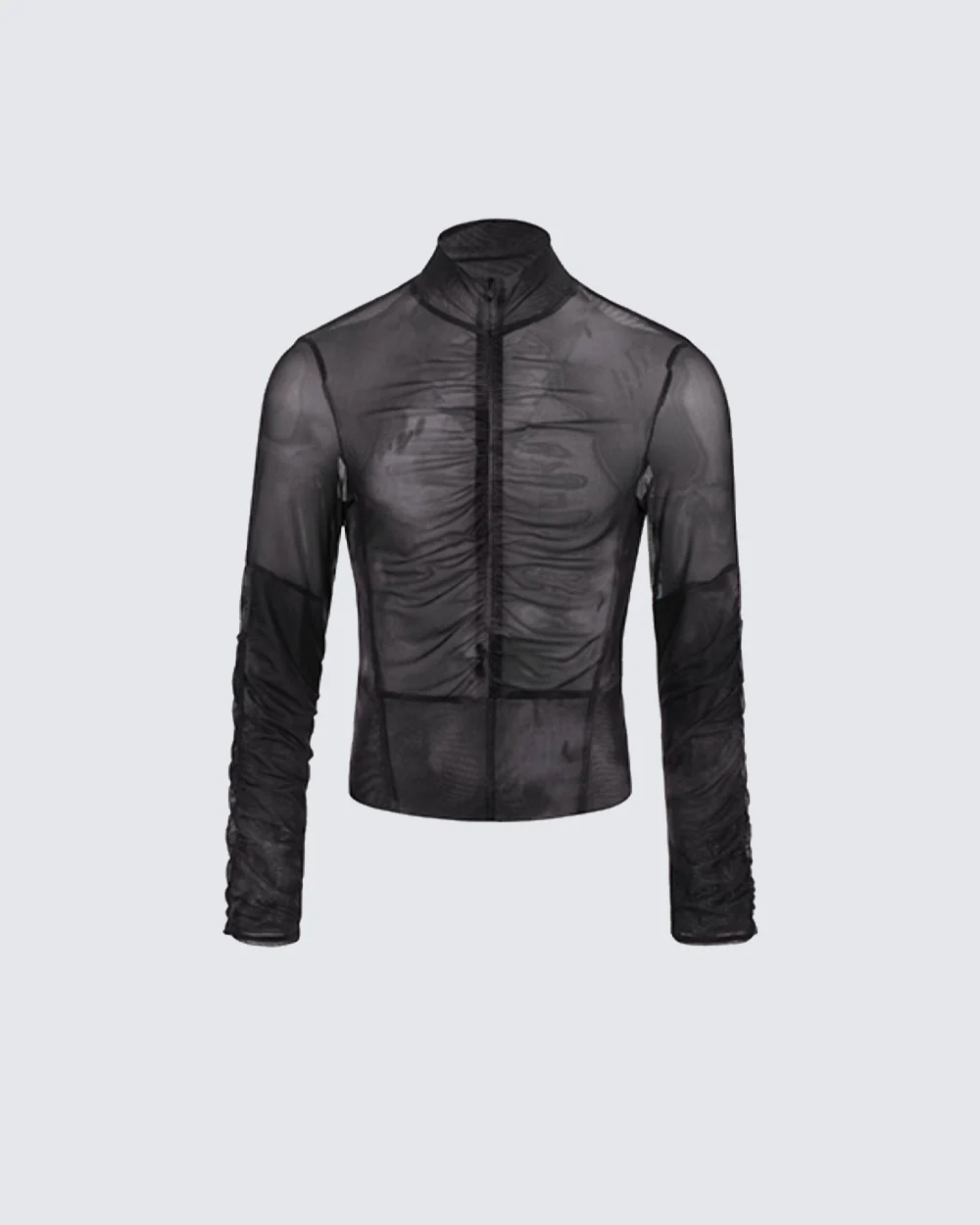 American High Street Mesh Long Sleeve Shirt - Image 4