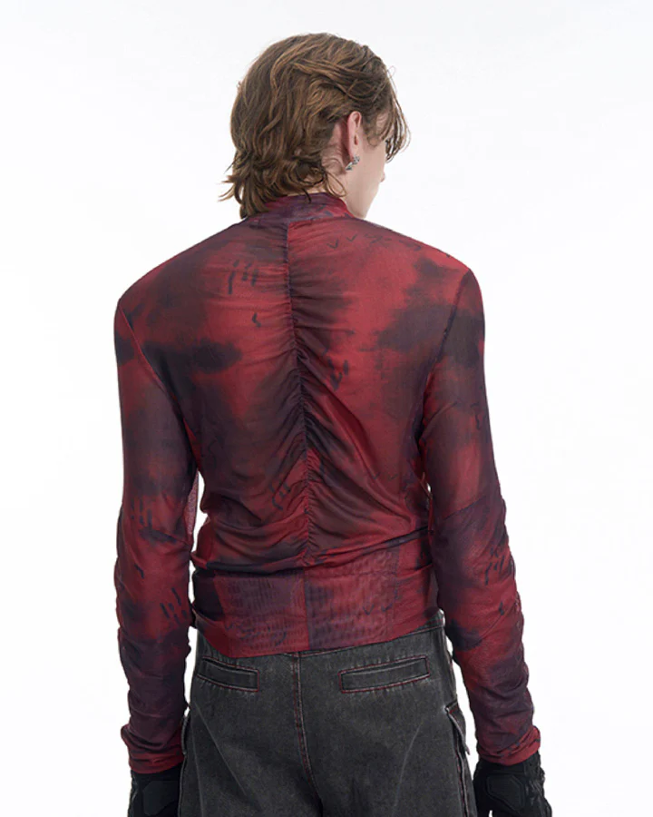 American High Street Mesh Long Sleeve Shirt - Image 9
