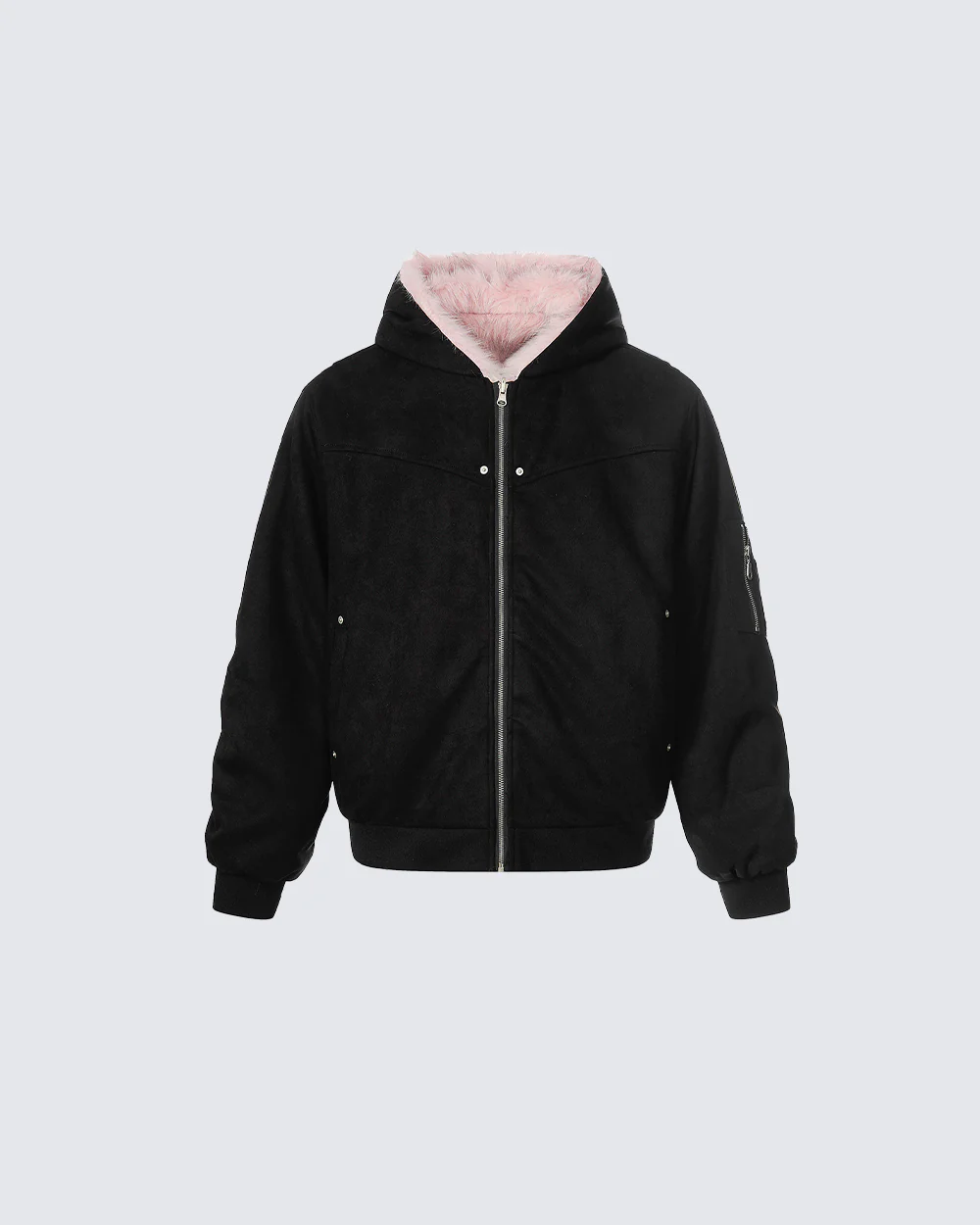 American High-Street Reversible Fleece Flight Jacket - Image 11