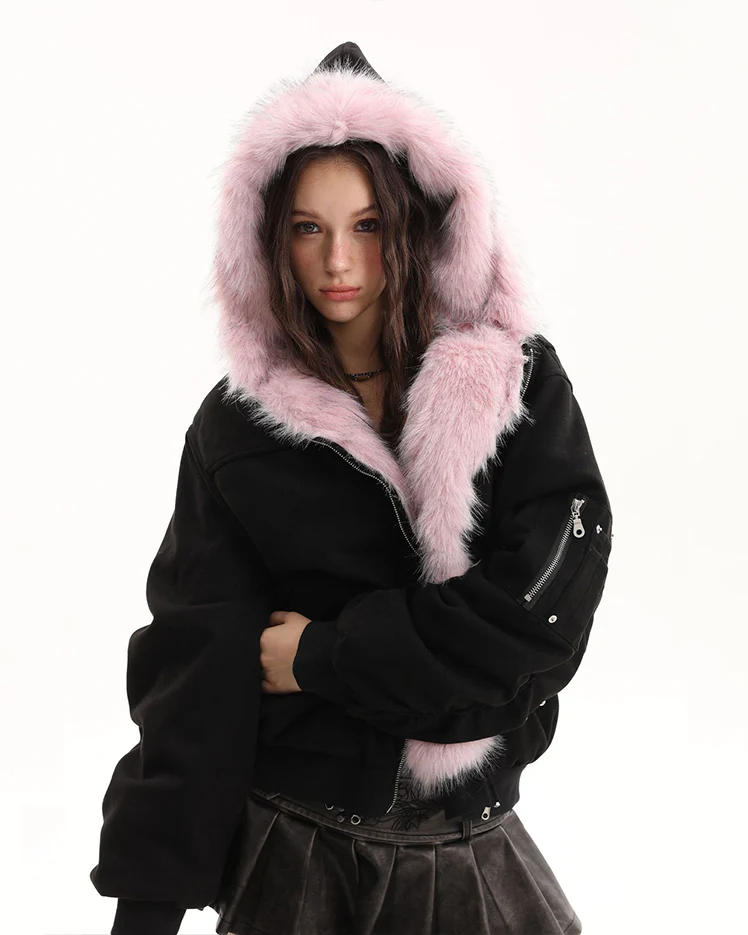 American High-Street Reversible Fleece Flight Jacket - Image 12