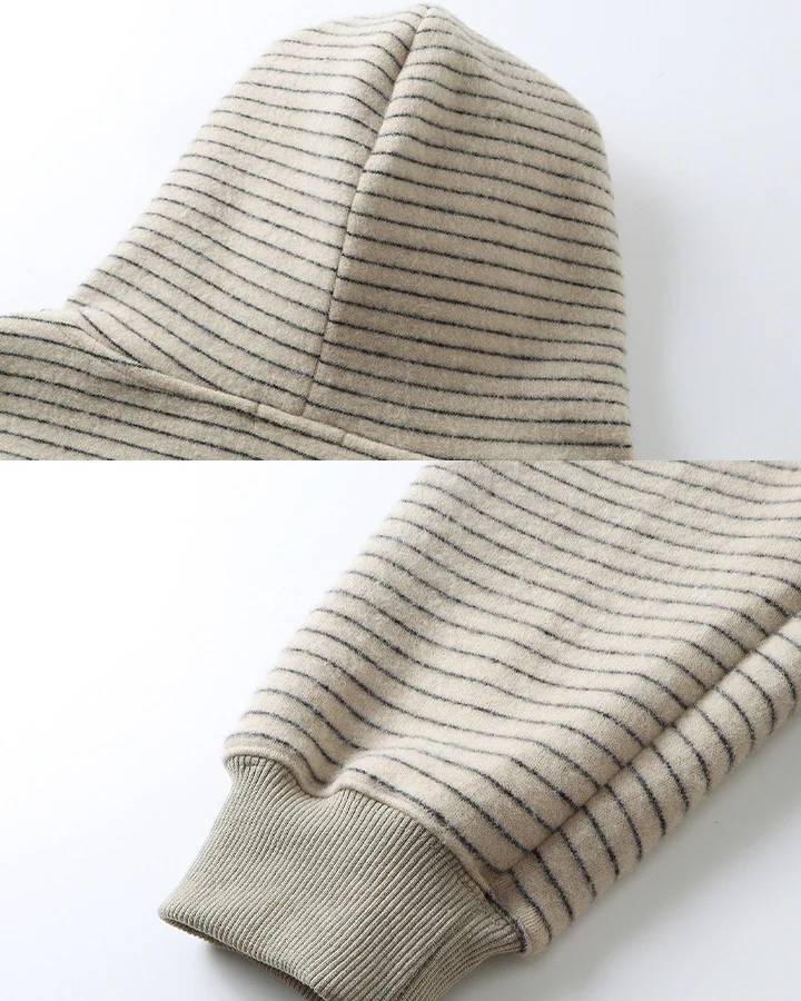 American High-Street Striped Hooded Sweatshirt - Image 12