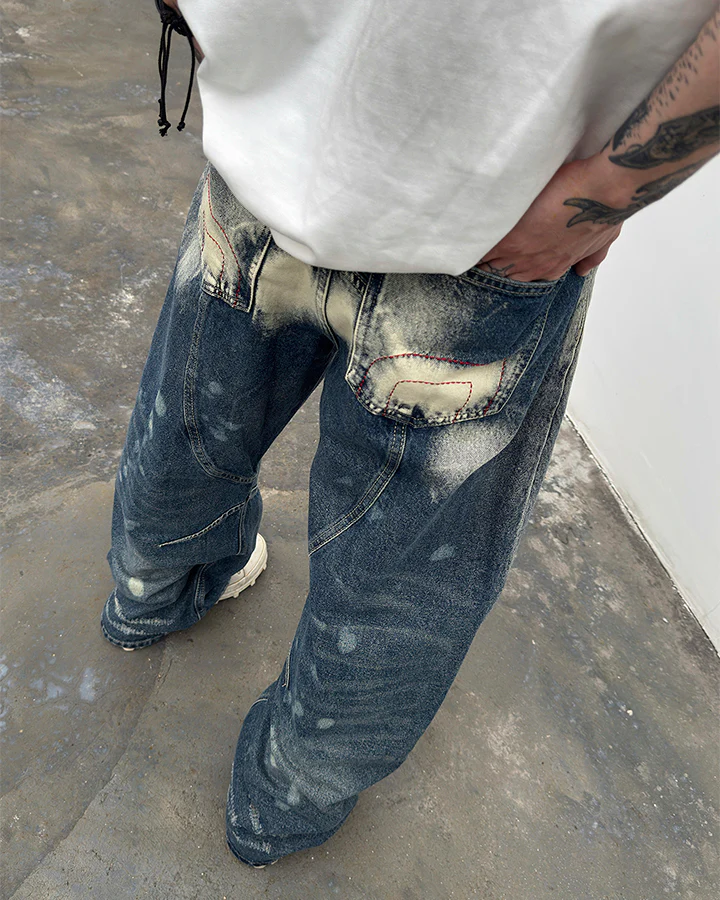 American Punk Metal Blade Denim Pants - Image 6