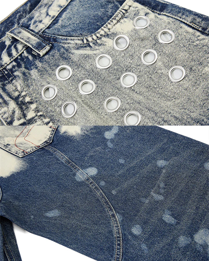 American Punk Metal Blade Denim Pants - Image 8