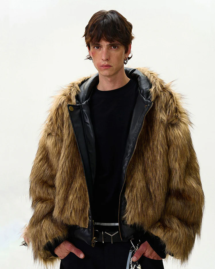 American Retro Reversible Thick Eco PU Leather Jacket - Image 2