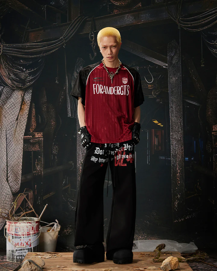 American Retro Street Graphic Star Print Sweatpants - Image 3