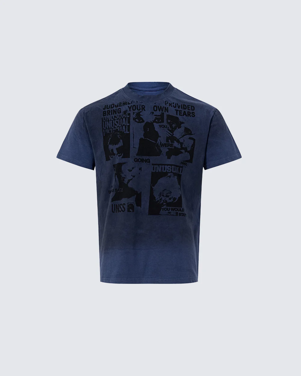 American Retro Tie-Dye Distressed Print Casual T-Shirt - Image 2