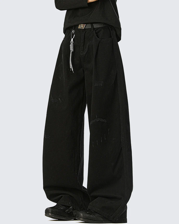 American Retro Wrinkled Straight-Leg Cargo Pants - Image 4