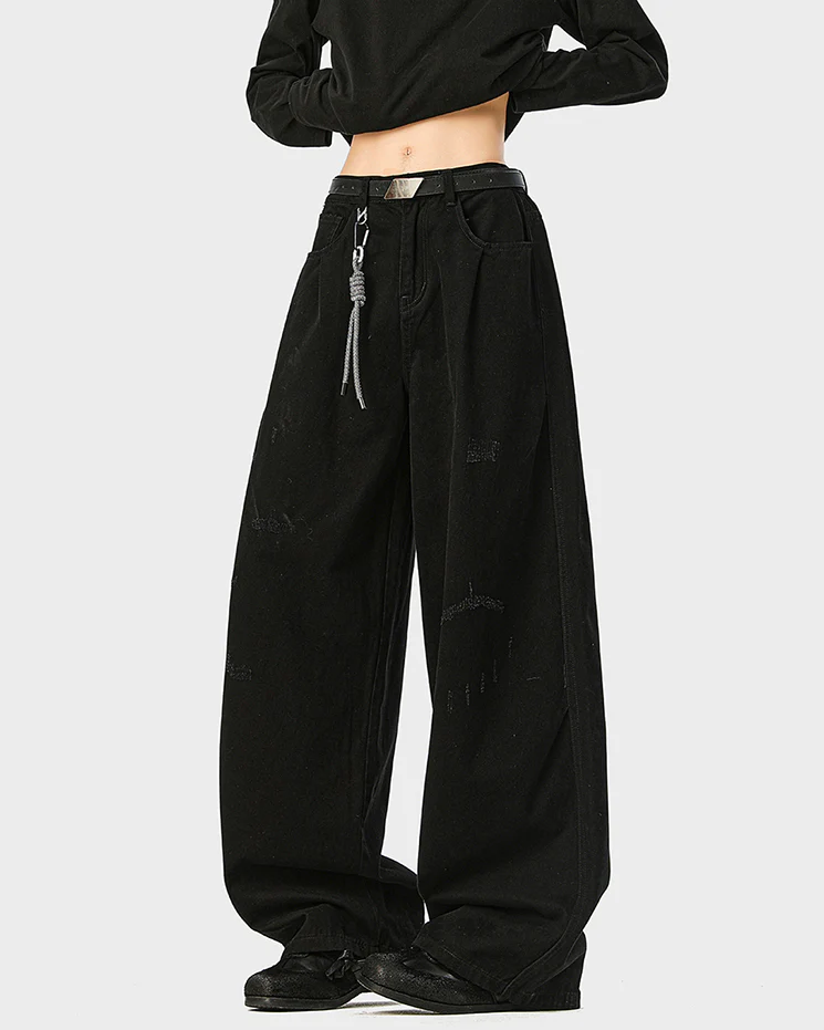 American Retro Wrinkled Straight-Leg Cargo Pants - Image 6