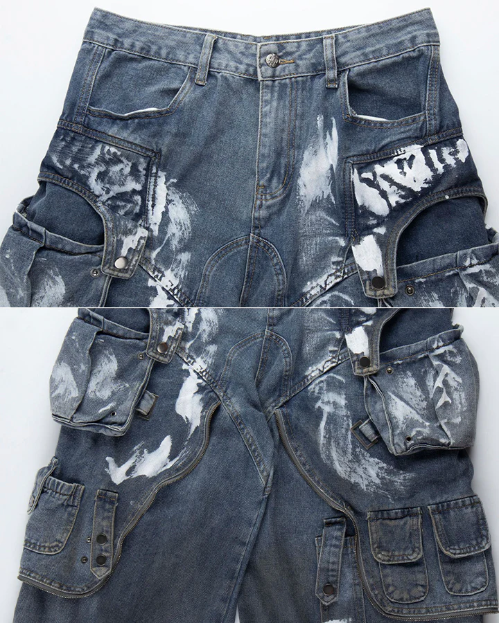 American Street Heavyweight Cropped Cargo Work Pants - Image 4
