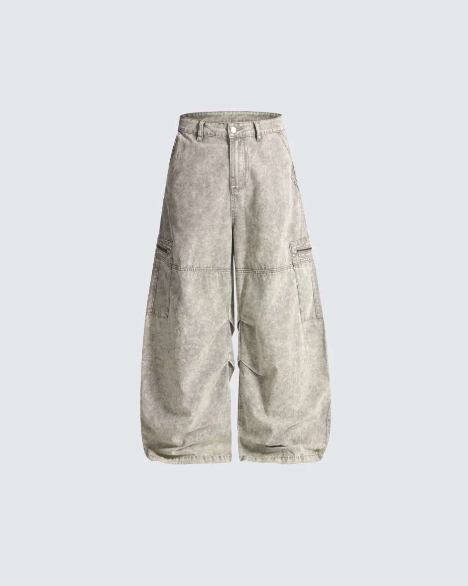 American Street High-Street Curved Blade Casual Pants - Image 3