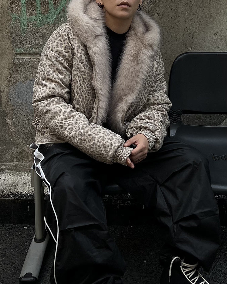 American Street Leopard Padded Cotton Jacket - Image 2