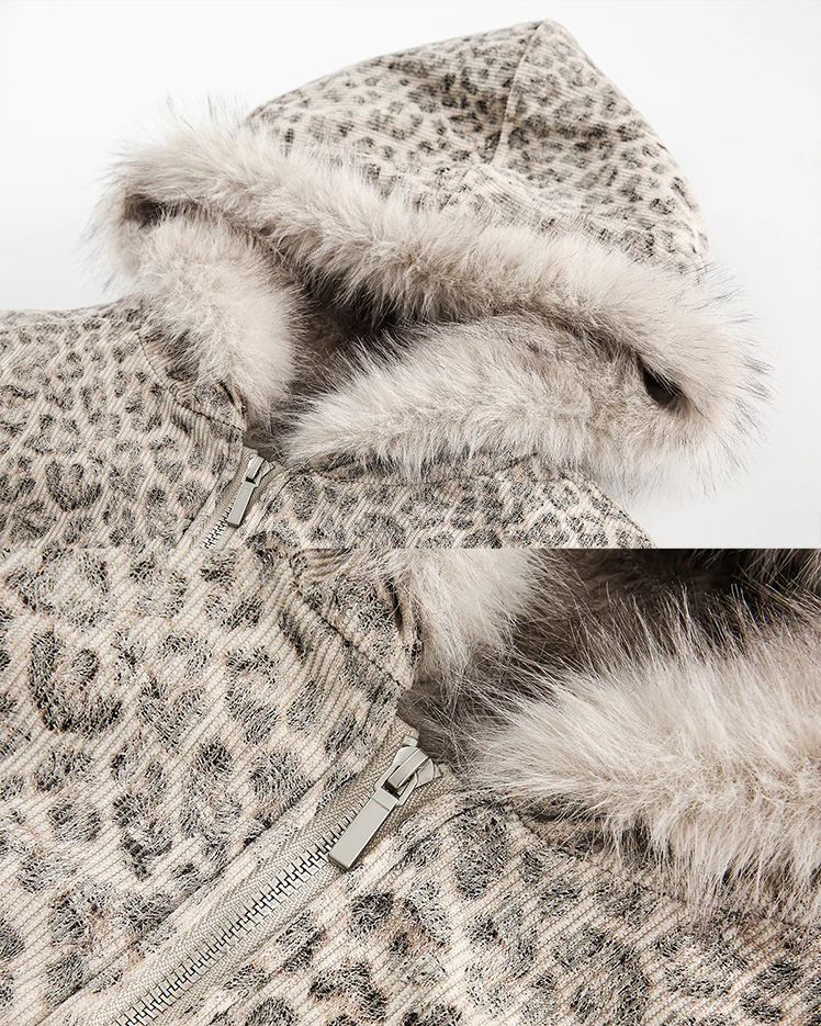 American Street Leopard Padded Cotton Jacket - Image 5