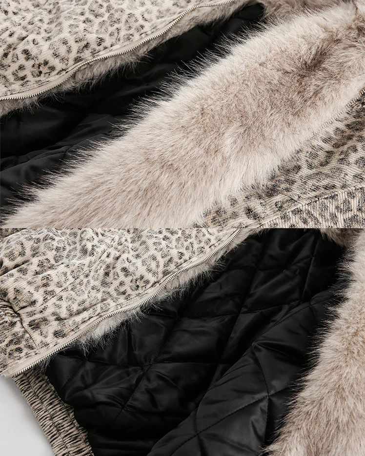 American Street Leopard Padded Cotton Jacket - Image 6