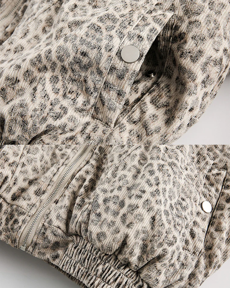 American Street Leopard Padded Cotton Jacket - Image 7