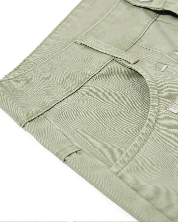 American Street Studded Wide-Leg Cargo Pants - Image 10