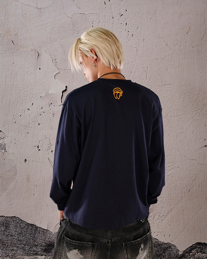 American Street Style Cotton Crewneck Sweatshirt - Image 5