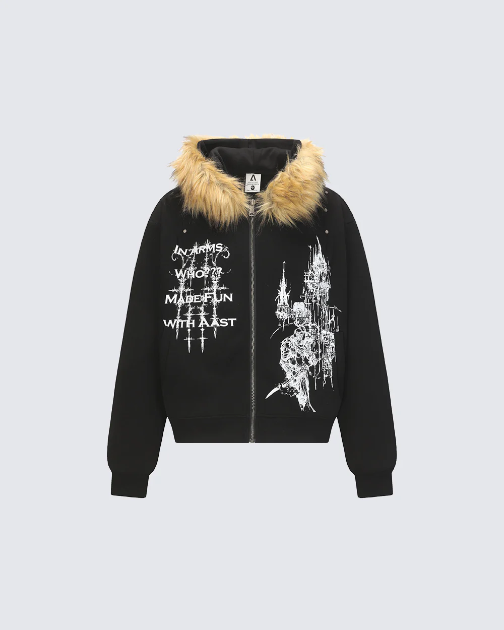 American Street Style Printed Hoodie Jacket - Image 5