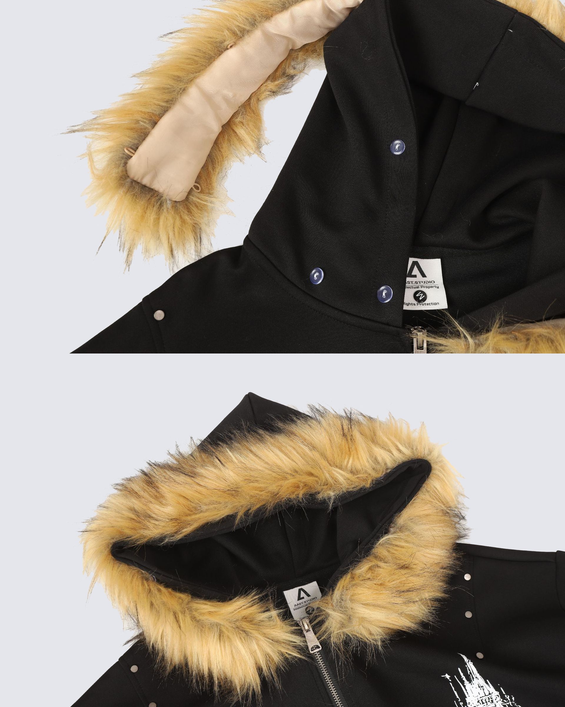 American Street Style Printed Hoodie Jacket - Image 8