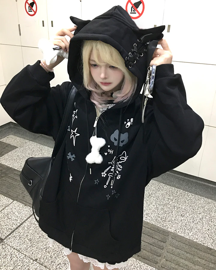 American Style Graphic Hoodie Subculture - Image 8