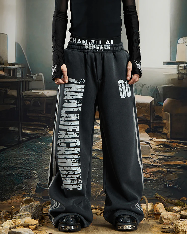 American Vintage Distressed Double-Waist Sweatpants - Image 5
