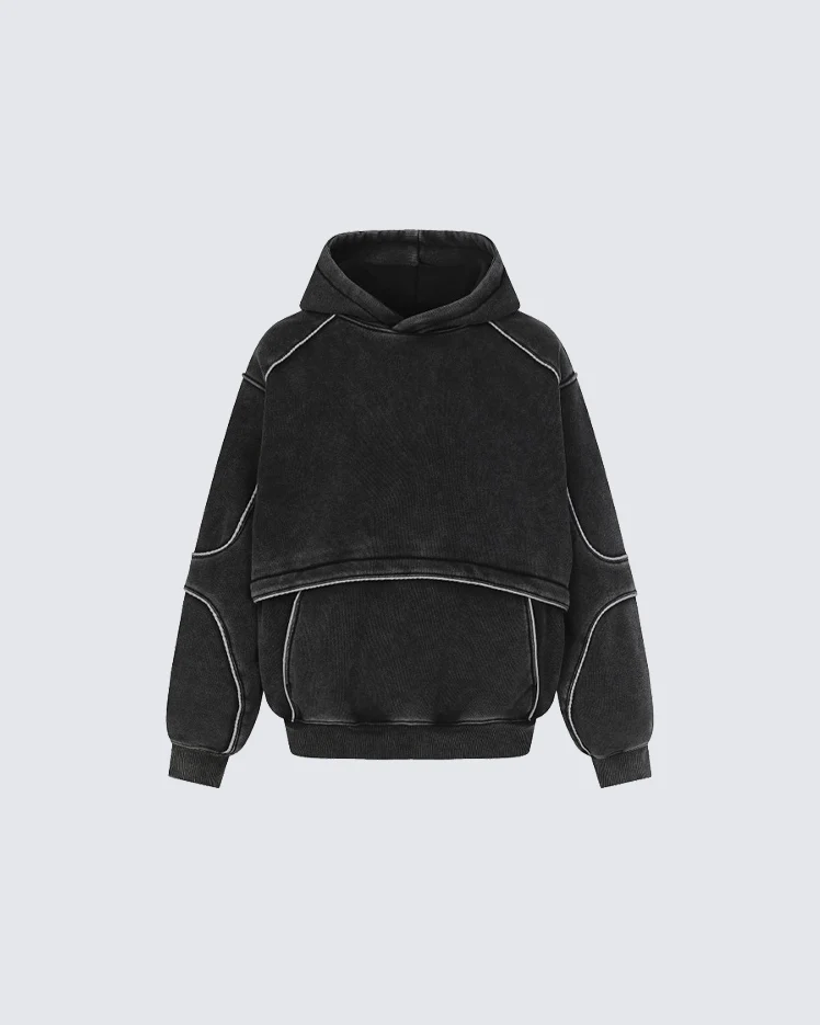 American Vintage Distressed Hooded Sweatshirt - Image 5