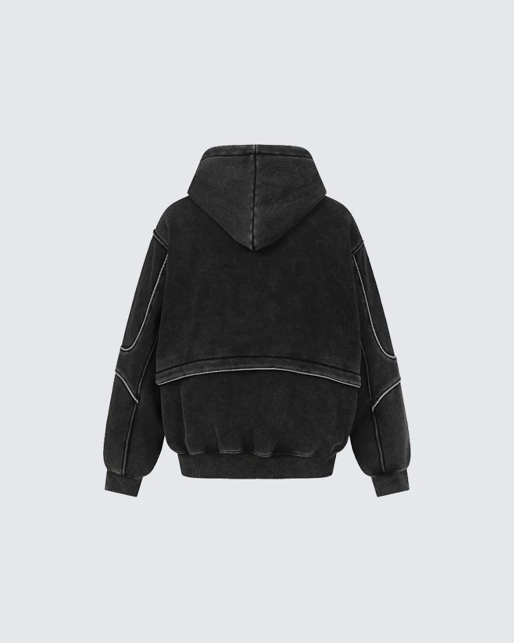 American Vintage Distressed Hooded Sweatshirt - Image 6