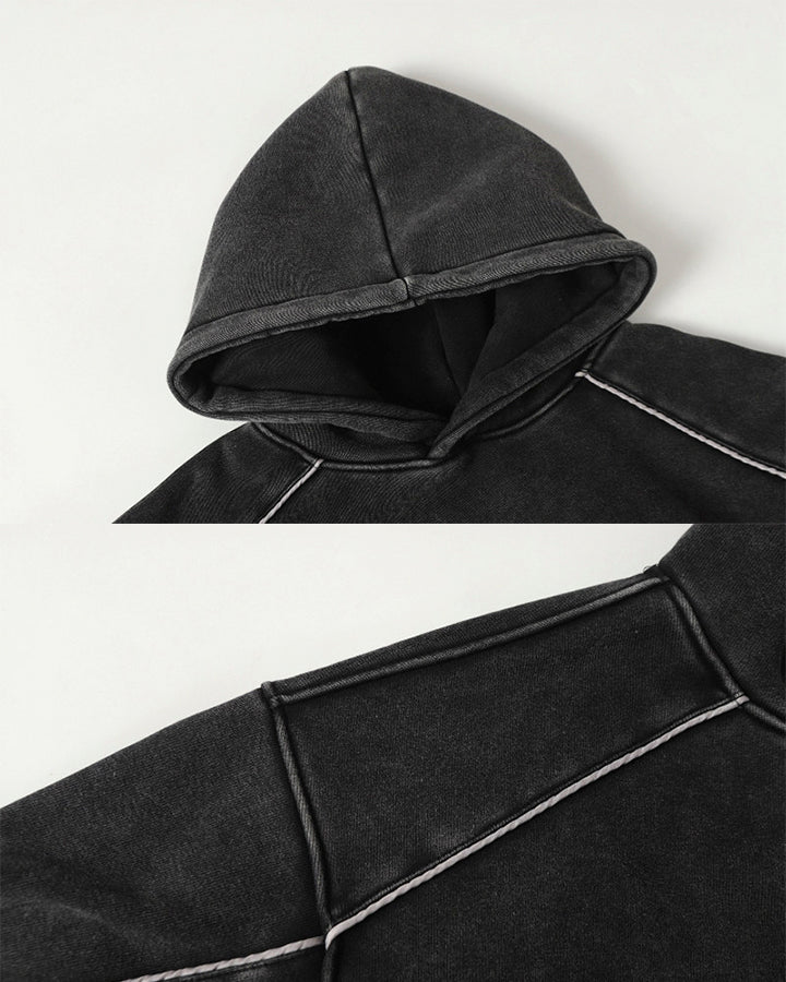 American Vintage Distressed Hooded Sweatshirt - Image 7
