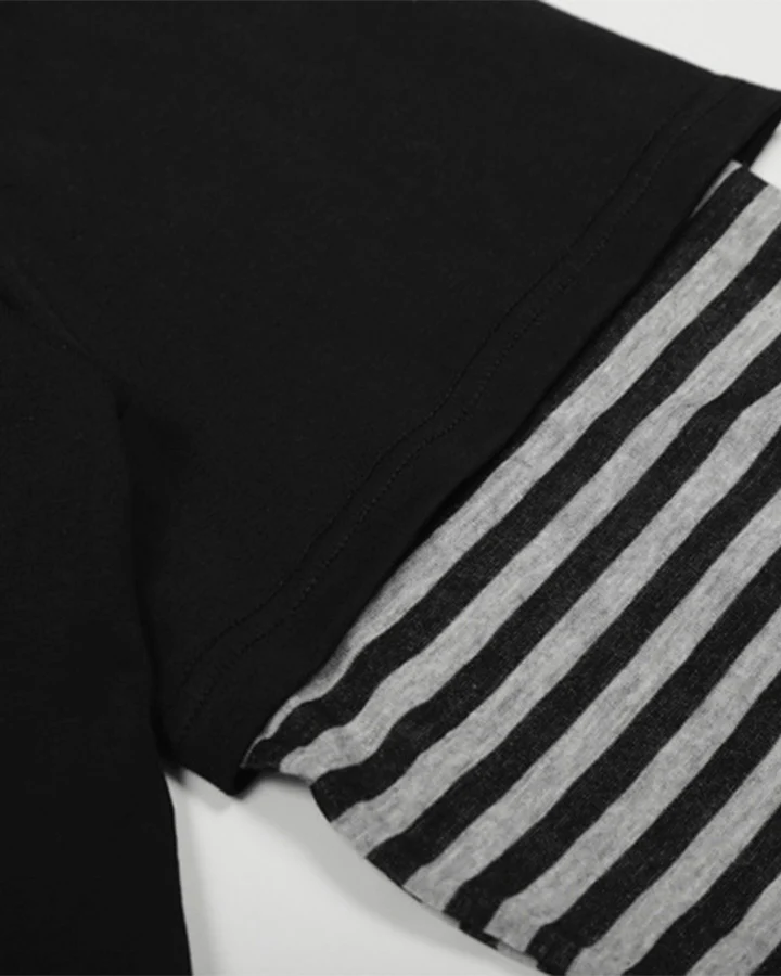 American Vintage Layered Long Sleeve T-Shirt - Image 4