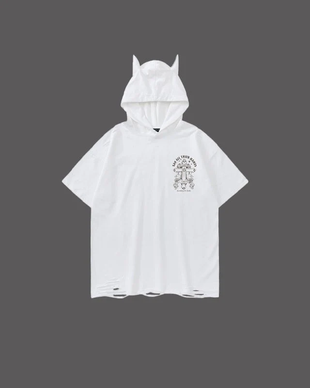 American Vintage Printed Hooded T-shirt - Image 3