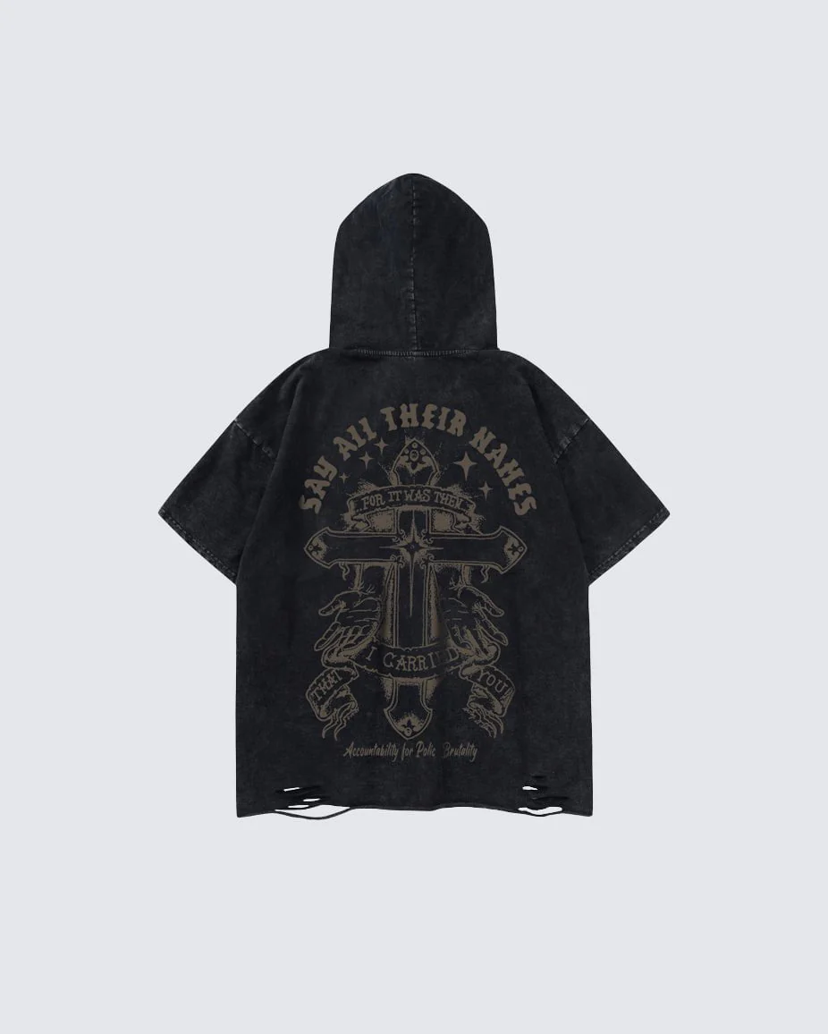American Vintage Printed Hooded T-shirt - Image 4