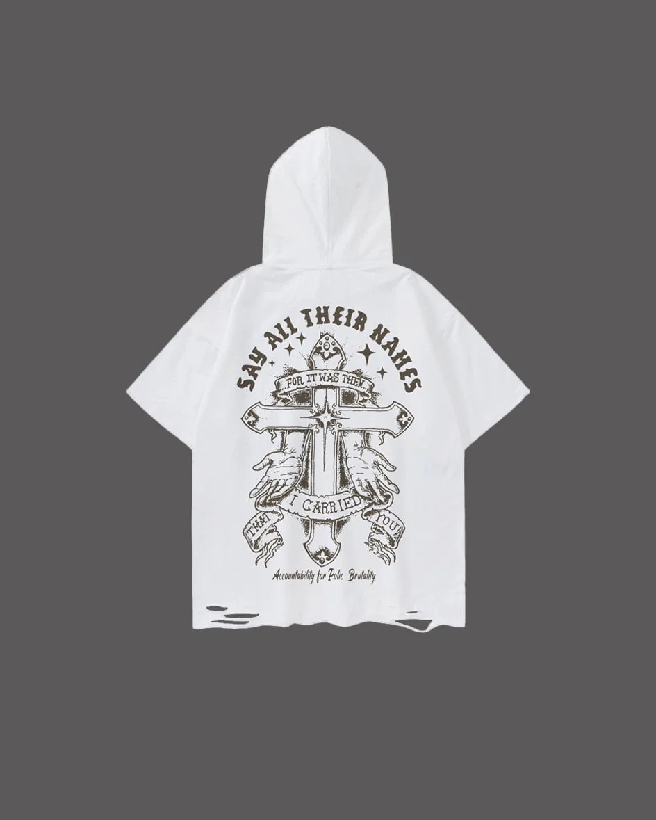 American Vintage Printed Hooded T-shirt - Image 5