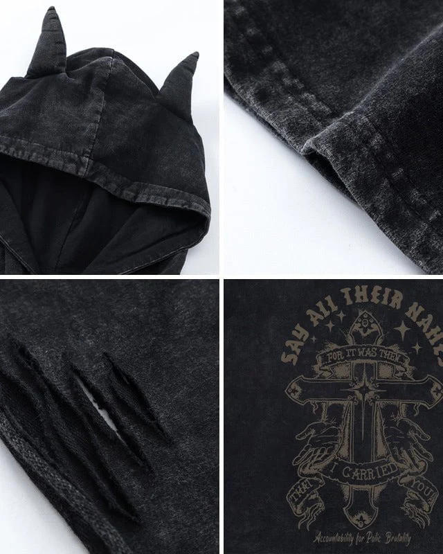 American Vintage Printed Hooded T-shirt - Image 6