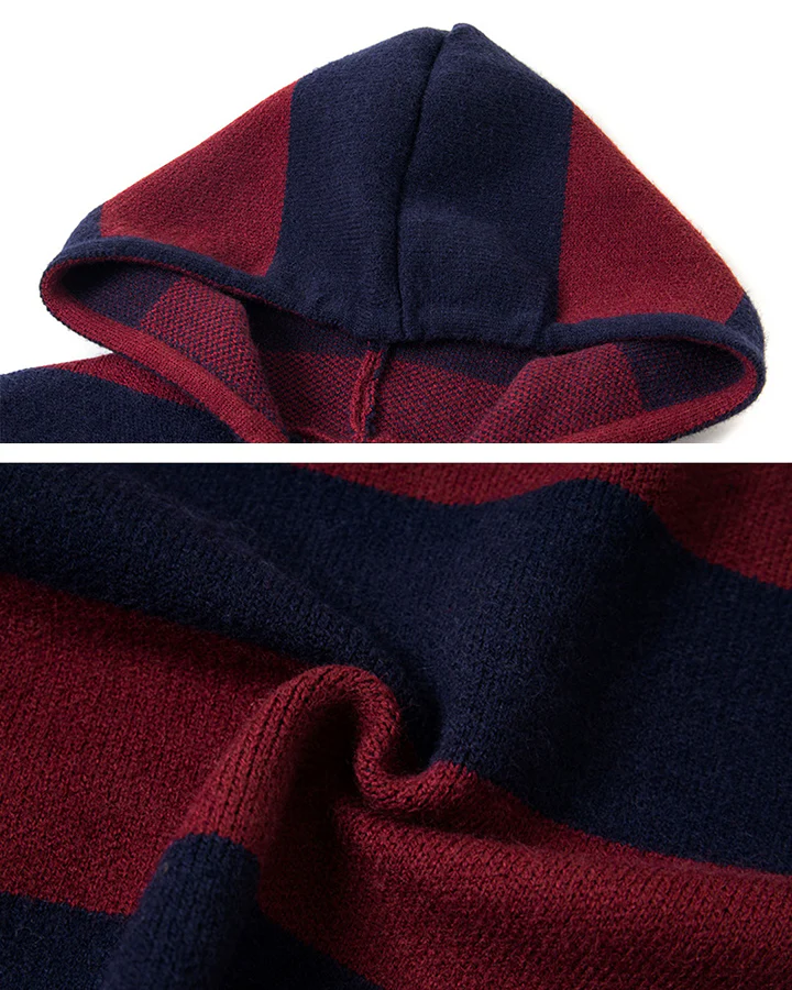 American Vintage Striped Hooded Sweater - Image 10